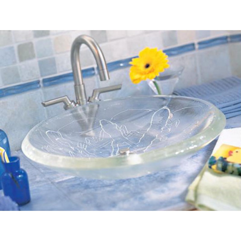 Handblown Glass Sink - Fusion - Clear