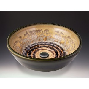 Classic Handcrafted Porcelain Clay Vessel Sink - M...