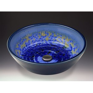 Classic Handcrafted Porcelain Clay Vessel Sink - S...