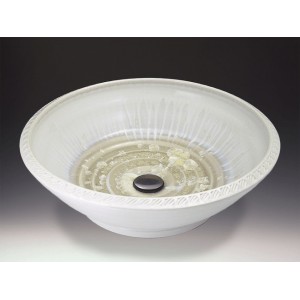 Deco Handcrafted Porcelain Clay Vessel Sink - Ivor...