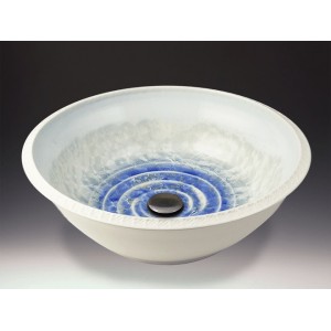 Deco Handcrafted Porcelain Clay Vessel Sink - Ivor...