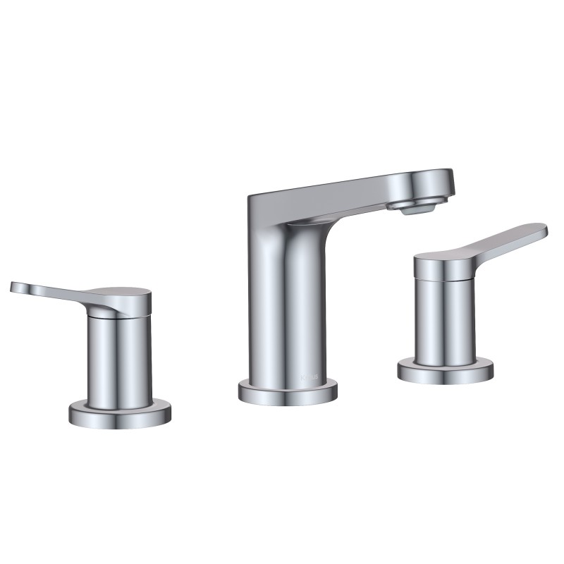 Indy™ 2-Handle 8-inch Widespread Bathroom Faucet in Chrome with Pop Up Drain and Supply Lines