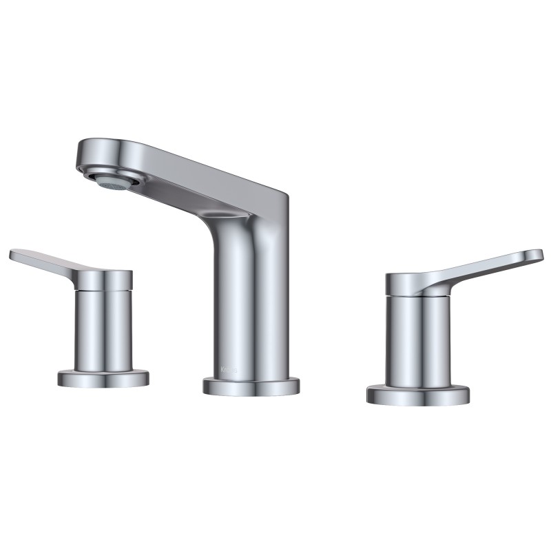 Indy™ 2-Handle 8-inch Widespread Bathroom Faucet in Chrome with Pop Up Drain and Supply Lines