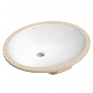 Elavo™ 19 1/4" Oval Porcelain Ceramic Under...