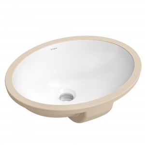 Elavo™ 16 3/4" Oval Porcelain Ceramic Under...