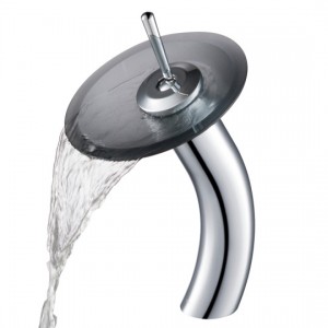 Tall Waterfall Bathroom Faucet for Vessel Sink wit...