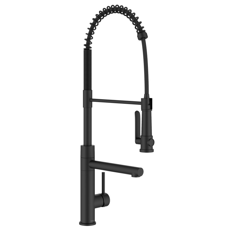 Artec Pro™ Commercial Style 2-Function Single Handle Pull Down Kitchen Faucet with Pot Filler in Matte Black