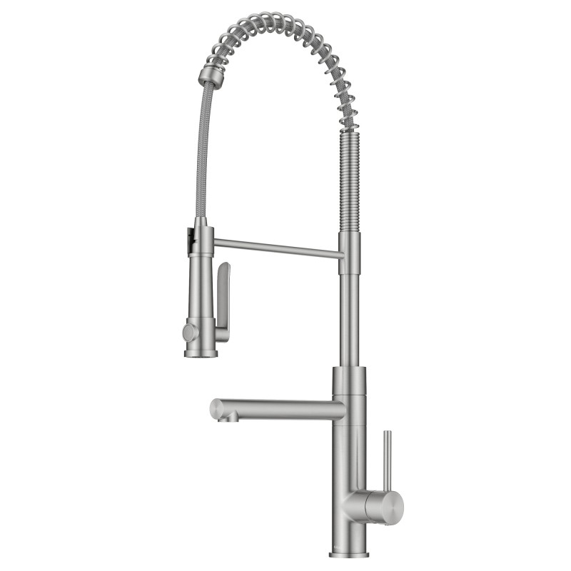Artec Pro™ Commercial Style 2-Function Single Handle Pull Down Kitchen Faucet with Pot Filler in Spot-Free Stainless Steel