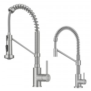 Kraus Bolden Commercial Style Pull Down Kitchen Fa...