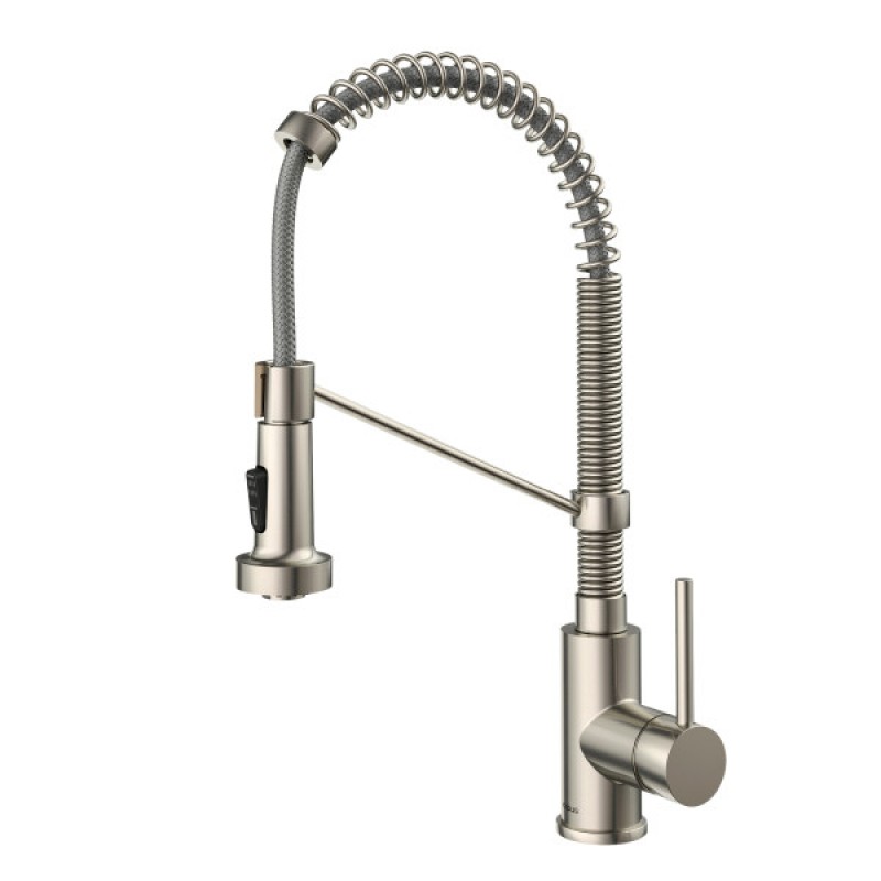 Bolden Commercial Style 2-Function Single Handle Pull Down Kitchen Faucet in Stainless Steel