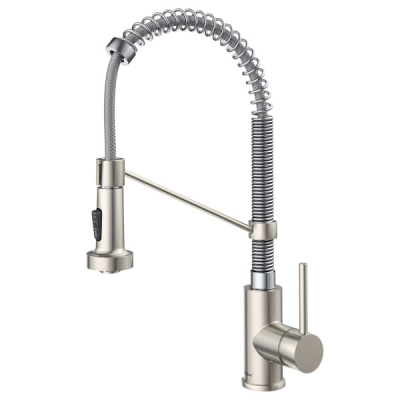 Bolden Commercial Style 2-Function Single Handle Pull Down Kitchen Faucet in Stainless Steel / Chrome
