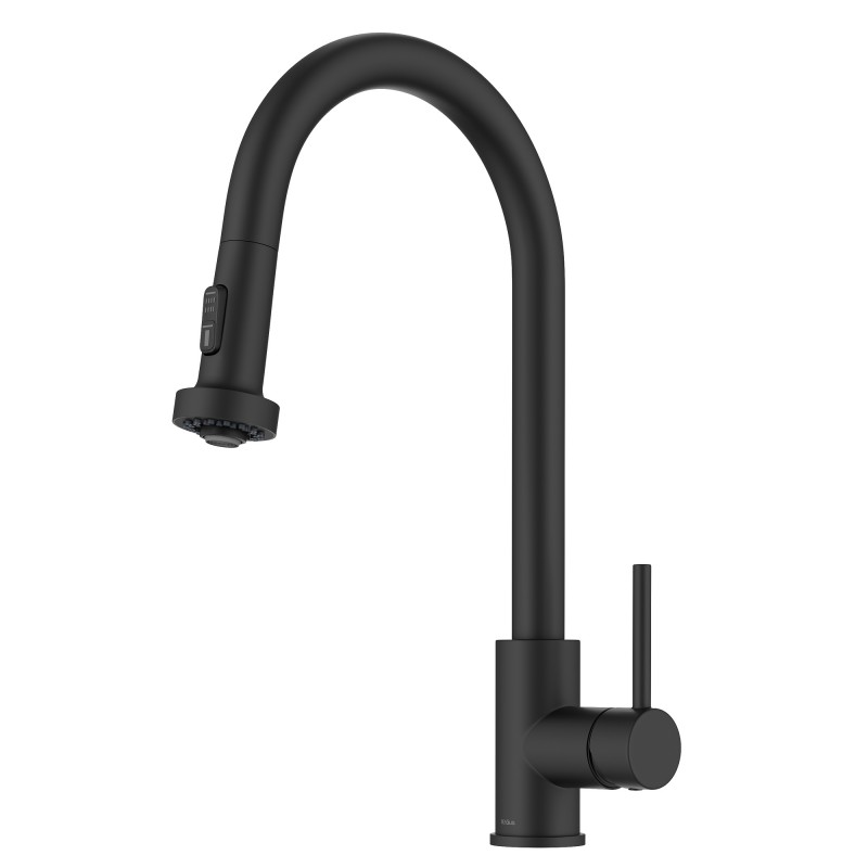 Bolden 2-Function Single Handle Pull Down Kitchen Faucet in Spot-Free Matte Black