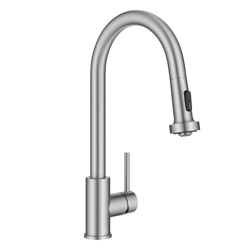 Bolden 2-Function Single Handle Pull Down Kitchen Faucet in Spot-Free Stainless Steel