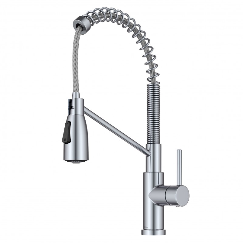Coda™ Commercial Style 2-Function Single Handle Pull Down Kitchen Faucet in Chrome