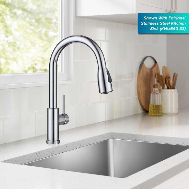 Coda™ 2-Function Single Handle Pull Down Kitchen Faucet in Chrome