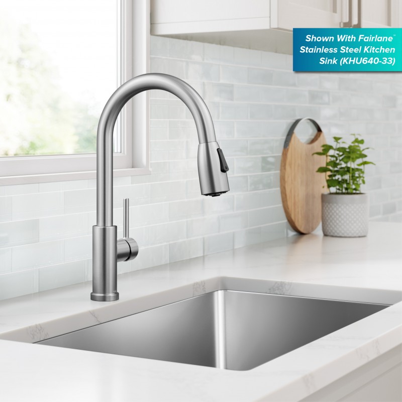 Coda™ 2-Function Single Handle Pull Down Kitchen Faucet in Spot-Free Stainless Steel
