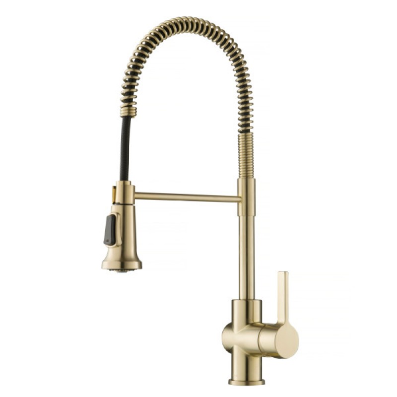 Britt™ Commercial Style Kitchen Faucet in Spot Free Antique Champagne Bronze