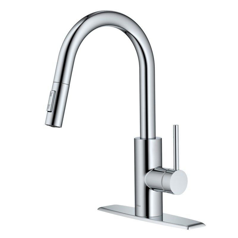Oletto™ Dual Function Pull Down Kitchen Faucet, Chrome Finish