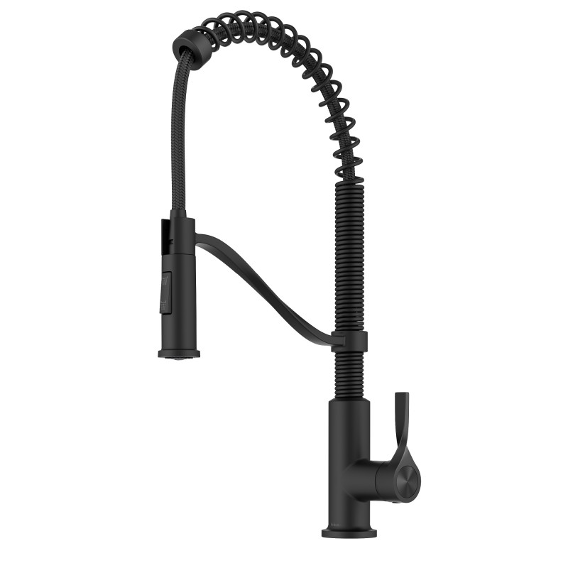 Torak™ Commercial Style 2-Function Single Handle Pull Down Kitchen Faucet in Matte Black