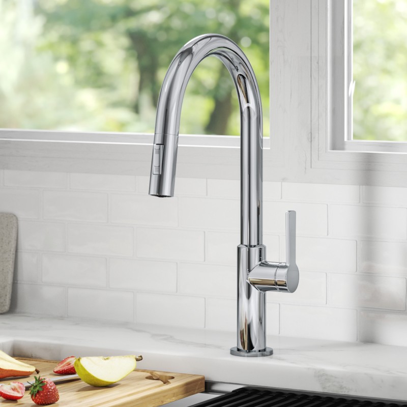 Oletto™ Single Handle Pull-Down Kitchen Faucet in 199.95