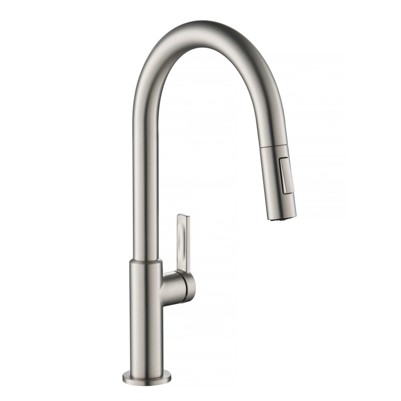 Oletto™ Single Handle Pull-Down Kitchen Faucet in Spot Free Stainless Steel