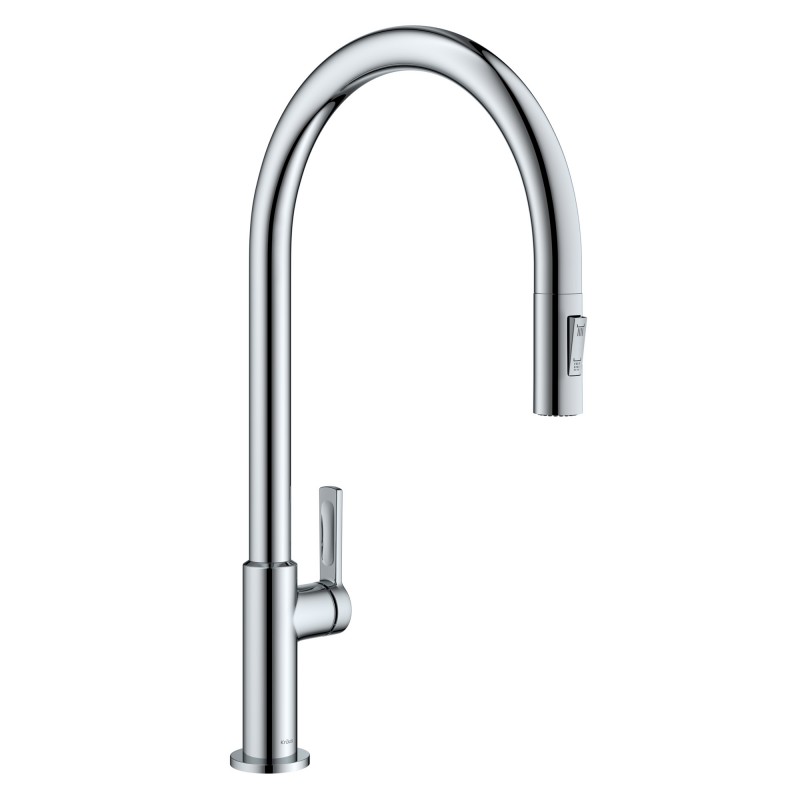 Oletto™ High-Arc Single Handle Pull-Down Kitchen Faucet in Chrome