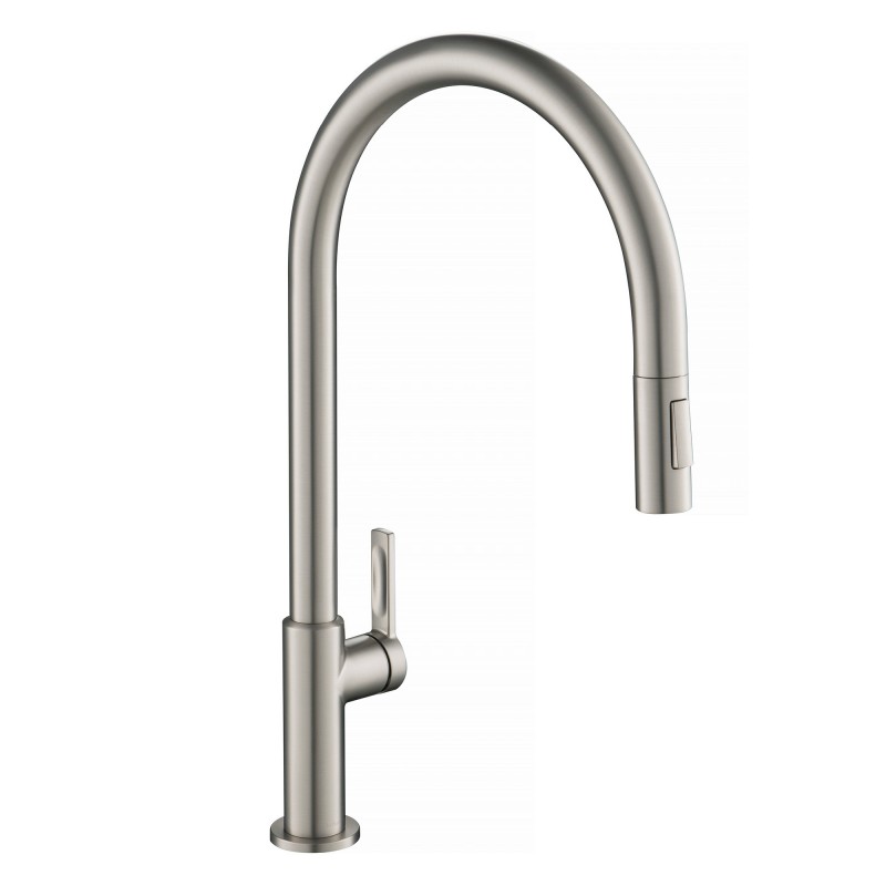 Oletto™ High-Arc Single Handle Pull-Down Kitchen Faucet in Spot Free Stainless Steel