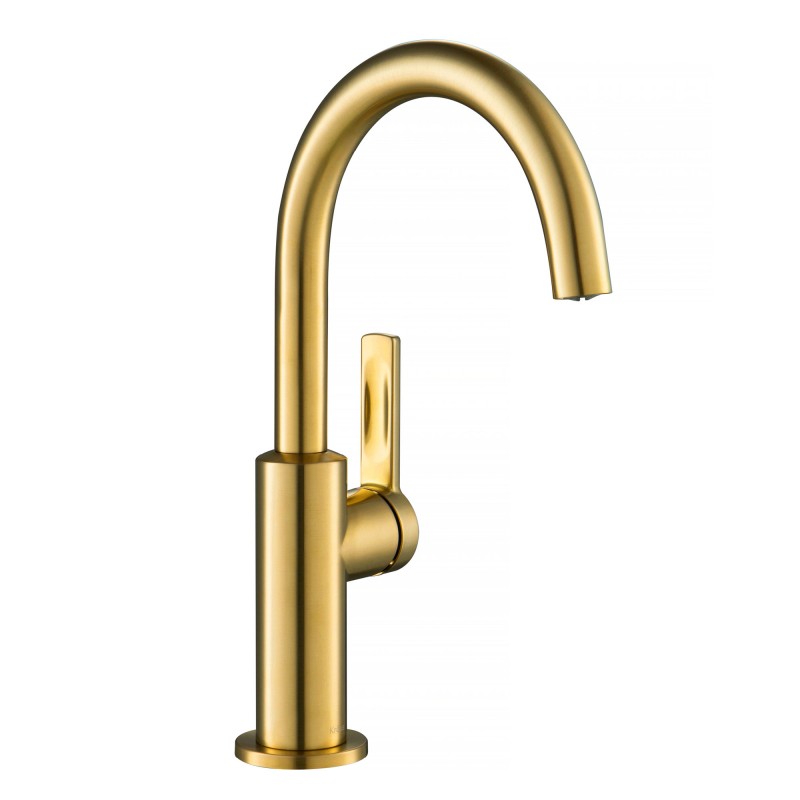 Oletto™ Single Handle Kitchen Bar Faucet in Brushed Brass