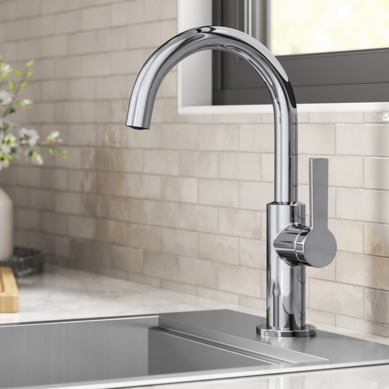 Oletto™ Single Handle Kitchen Bar Faucet in Chrome
