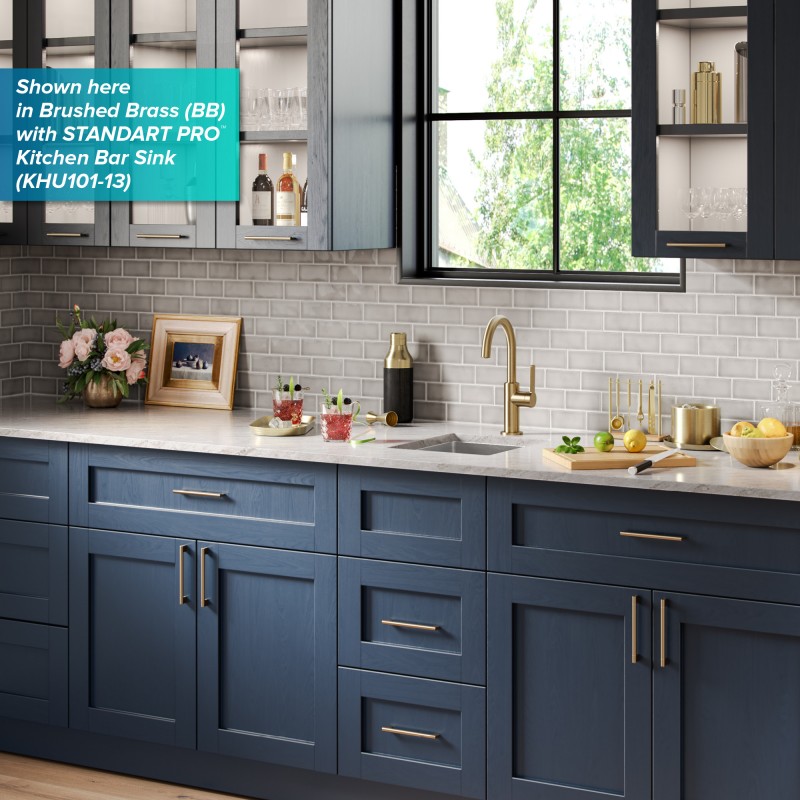 Oletto™ Single Handle Kitchen Bar Faucet in Matte Black