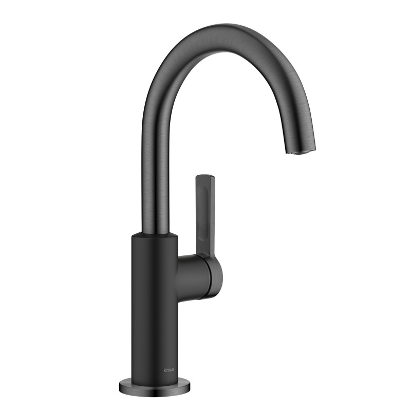 Oletto™ Single Handle Kitchen Bar Faucet in Matte Black / Spot Free Black Stainless Steel