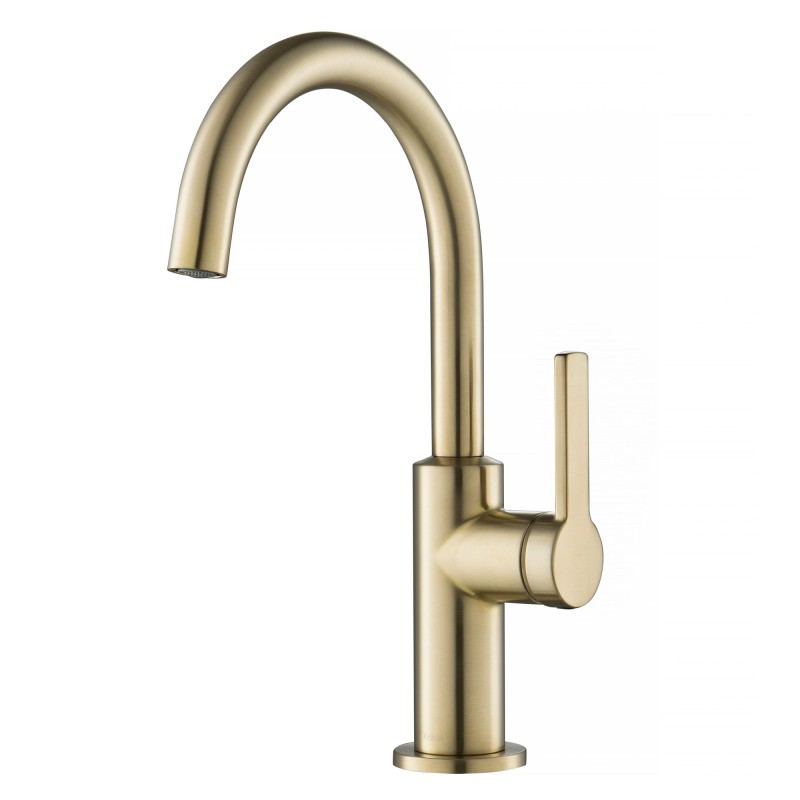 Oletto™ Single Handle Kitchen Bar Faucet in Spot Free Antique Champagne Bronze