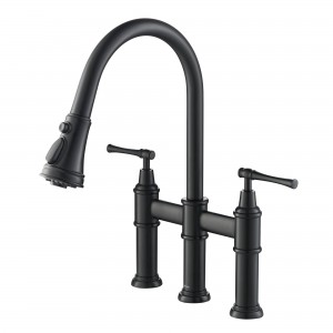 Allyn™ Transitional Bridge Kitchen Faucet with P...