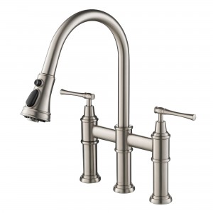 Allyn™ Transitional Bridge Kitchen Faucet with P...