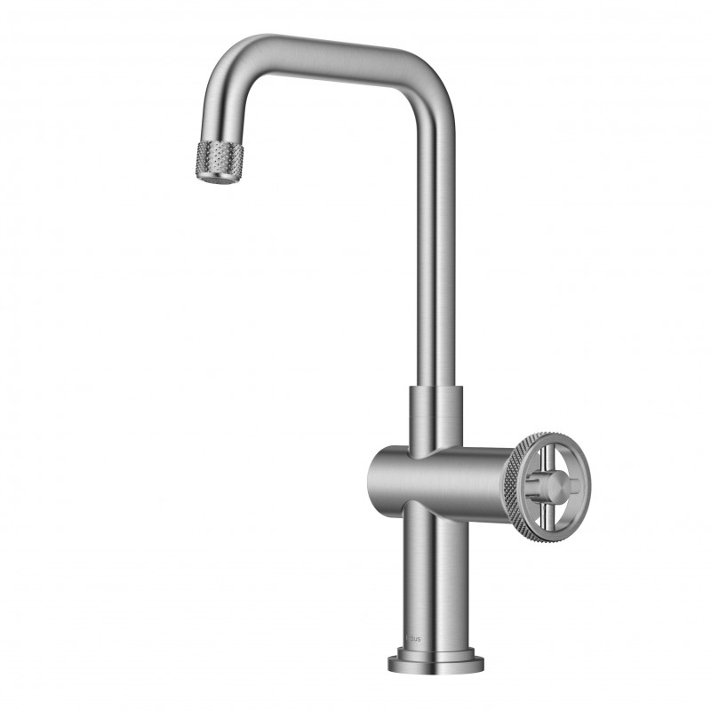 Urbix™ Industrial Single Handle Kitchen Bar Faucet in Spot-Free Stainless Steel