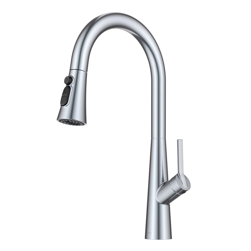 Odelia™ 4-Function Single Handle Pull Down Kitchen Faucet with CleanSweep™ Blade Spray in Chrome