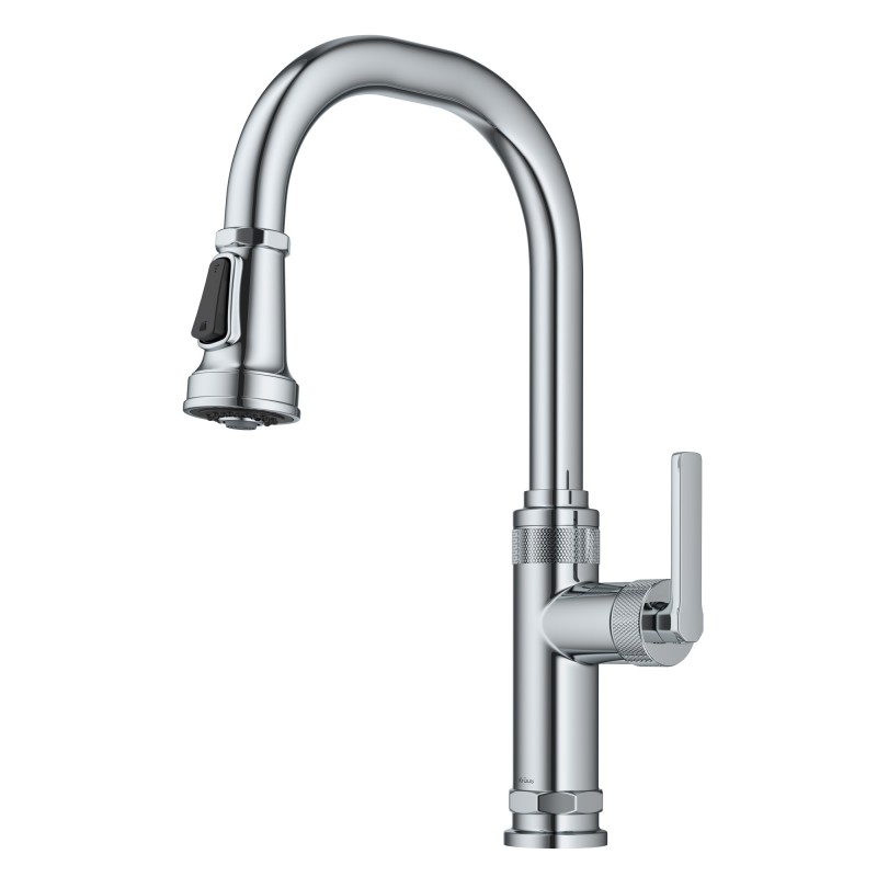 Allyn™ Industrial Pull-Down Single Handle Kitchen Faucet in Chrome