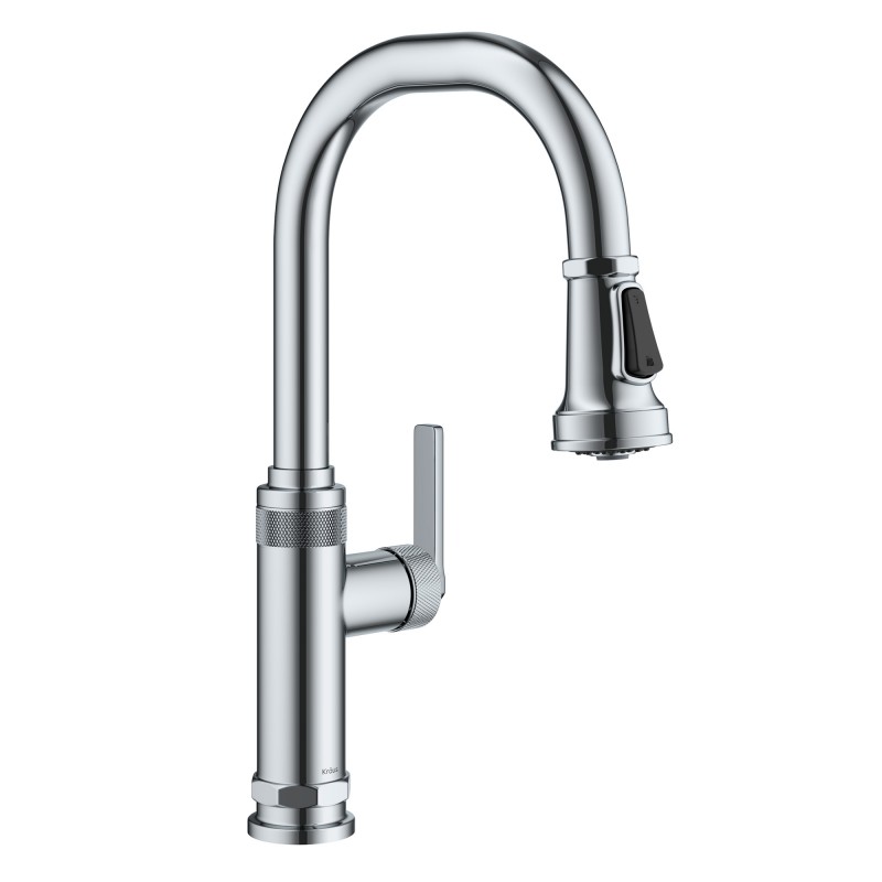 Allyn™ Industrial Pull-Down Single Handle Kitchen Faucet in Chrome