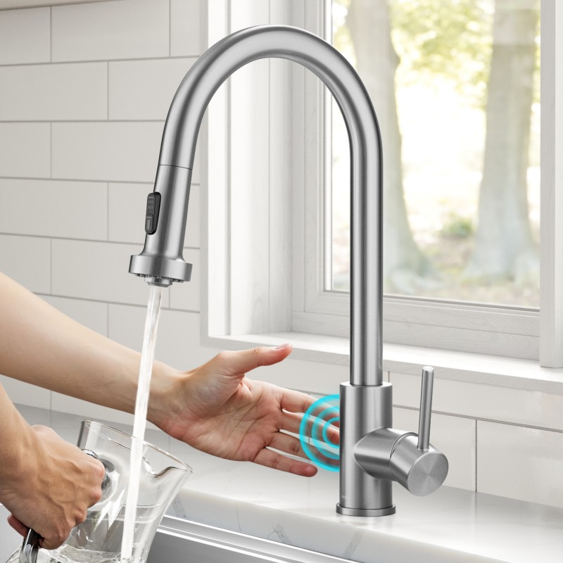 Bolden™ Touchless Sensor 2-Function Single Handle Pull Down Kitchen Faucet in Spot-Free Stainless Steel