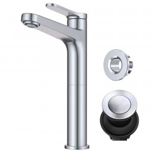 Indy™ Single Handle Vessel Bathroom Faucet in Ch...