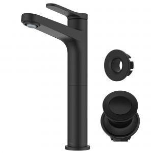 Indy™ Single Handle Vessel Bathroom Faucet in Ma...