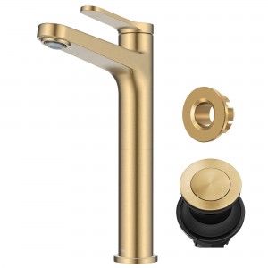 Indy™ Single Handle Vessel Bathroom Faucet in Sp...