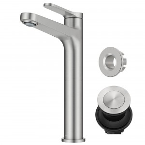 Indy™ Single Handle Vessel Bathroom Faucet in Sp...