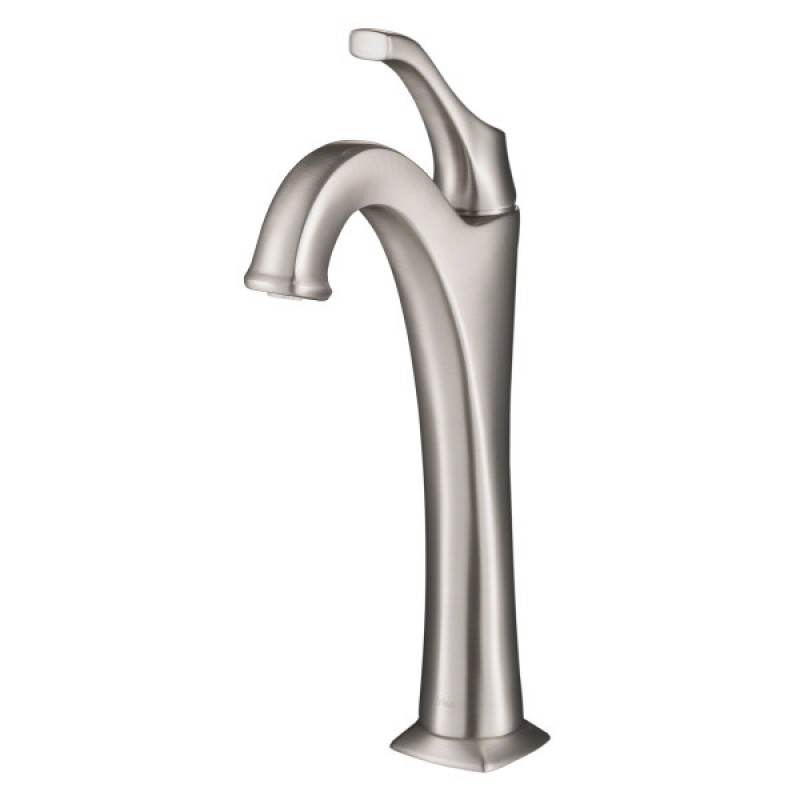 Ramus™ Single Handle Vessel Bathroom Sink Faucet with Pop-Up Drain in Spot Free Stainless Steel