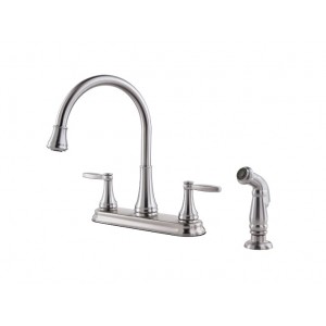 Glenfield 2-Handle Kitchen Faucet - Stainless Stee...