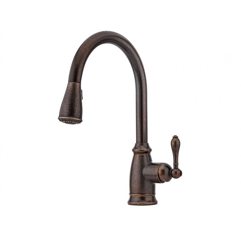 Canton Pull-Down Kitchen Faucet - Rustic Bronze