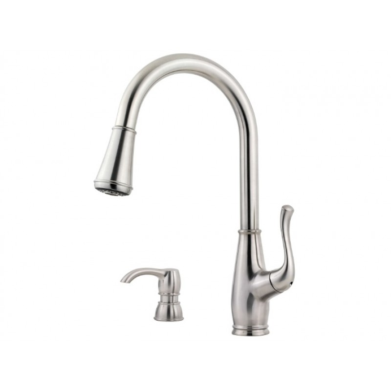 Sedgwick 1-Handle, Pull-Down Kitchen Faucet - Stainless Steel
