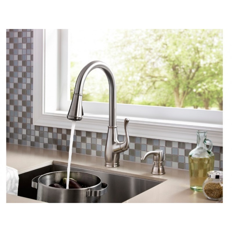 Sedgwick 1-Handle, Pull-Down Kitchen Faucet - Stainless Steel