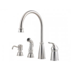 Avalon 1-Handle Kitchen Faucet - Stainless Steel