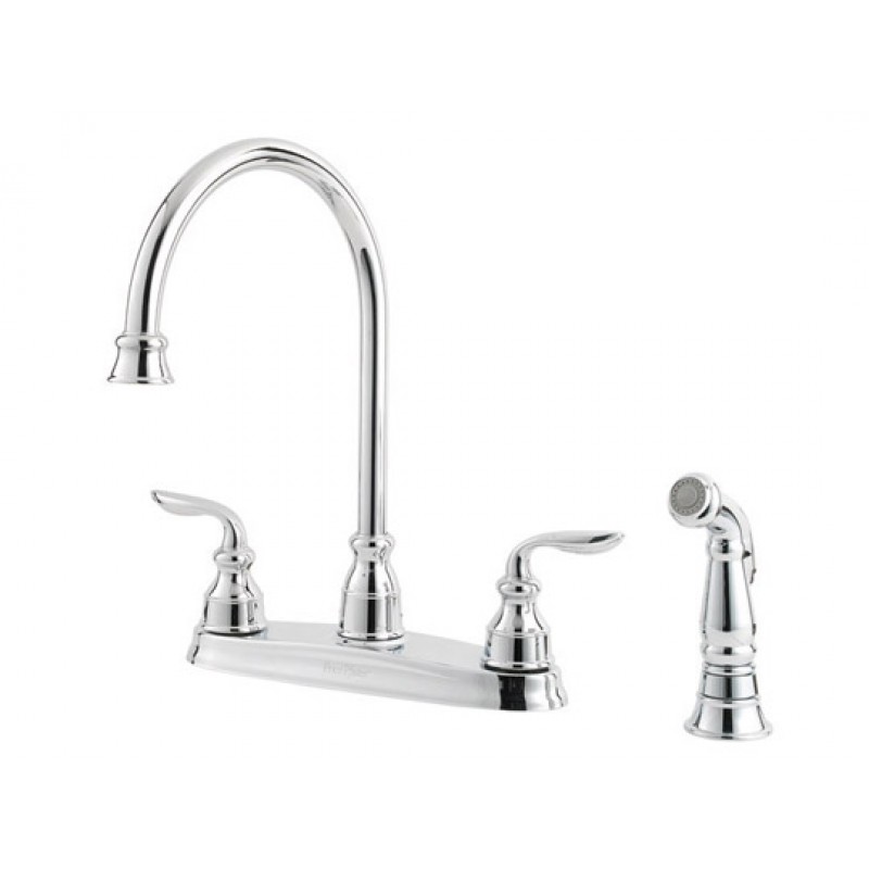 Avalon 2-Handle Kitchen Faucet - Polished Chrome